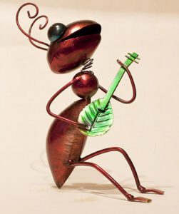 This ant strumming her leaf guitar illustrates Automatic Positive Thoughts
