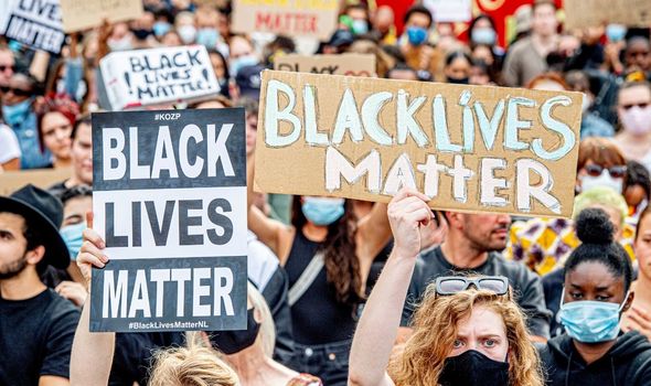 Blackout Tuesday black lives matter protests.