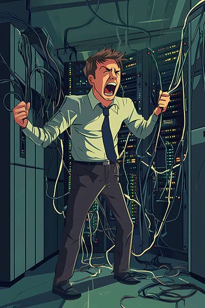 Angry administrator image by Vilius Kukanauskas from Pixabay.