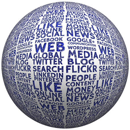 news, social, media ball.